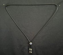 Load image into Gallery viewer, &quot;I&quot; CORD-IT Black Diamond Natural Gemstone/Faceted Crystal Dangles