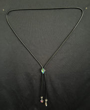 Load image into Gallery viewer, &quot;I&quot; CORD-IT Black Aurora Teardrop/Crystal Aurora Butterflies