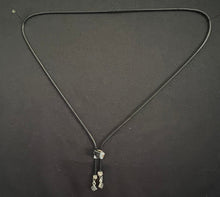 Load image into Gallery viewer, &quot;I&quot; CORD-IT Black Abstract Genuine Gemstone/Designer Ornate Dangles