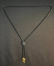 Load image into Gallery viewer, &quot;I&quot; CORD-IT Black Round Ornate Floral/Designer Ornate Dangles
