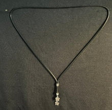 Load image into Gallery viewer, &quot;I&quot; CORD-IT Black Ornate Barrel Bead/Butterflies