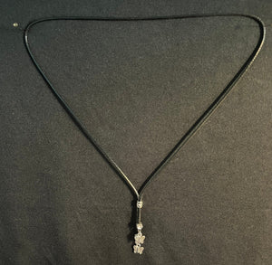 "I" CORD-IT Black Ornate Barrel Bead/Butterflies