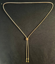 Load image into Gallery viewer, &quot;I&quot; CORD-IT Tan Round Natural Gemstone/Ornate Designer Dangles