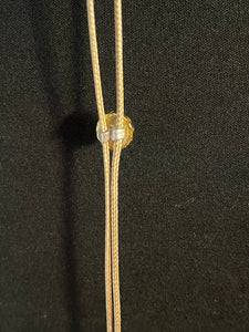 "I" CORD-IT Tan Round Natural Gemstone/Ornate Designer Dangles