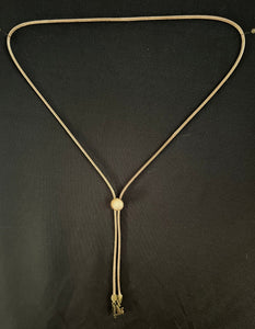 "I" CORD-IT Tan Round Natural Gemstone/LoveDoves