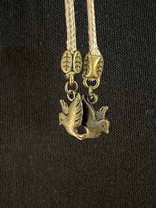 "I" CORD-IT Tan Round Natural Gemstone/LoveDoves