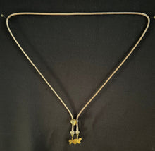 Load image into Gallery viewer, &quot;I&quot; CORD-IT Tan Heart Natural Gemstone/Butterflies