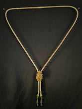 Load image into Gallery viewer, &quot;I&quot; CORD-IT Tan Arrowhead Genuine Gemstone/Feathers