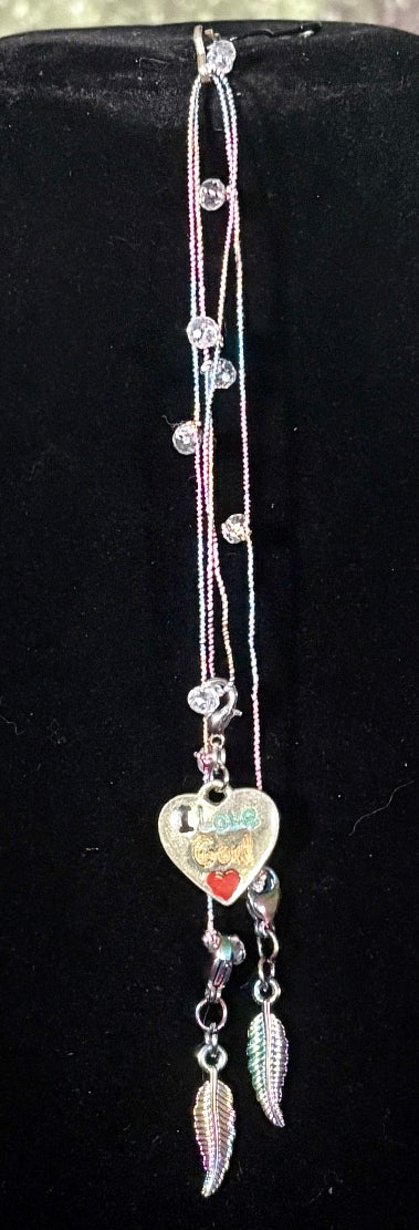 Jeweled XTension Special Edition Aurora Faceted Crystals on Pastel Metallic Wrapped Super Strong Thread Your Choice of Instant END-ITs