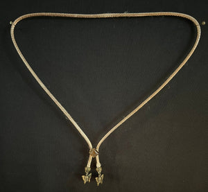"I" CORD-IT Tan Diamond Natural Gemstone/Butterflies