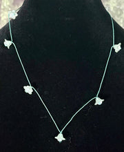 Load image into Gallery viewer, Jeweled XTension Special Edition Clear Acrylic Flowers on Pastel Metallic Wrapped Thread