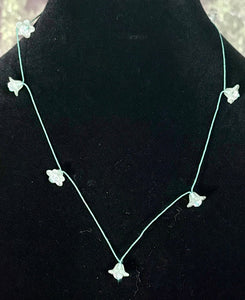 Jeweled XTension Special Edition Clear Acrylic Flowers on Pastel Metallic Wrapped Thread