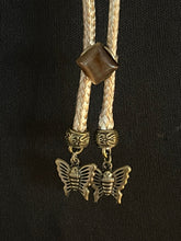 Load image into Gallery viewer, &quot;I&quot; CORD-IT Tan Diamond Natural Gemstone/Butterflies