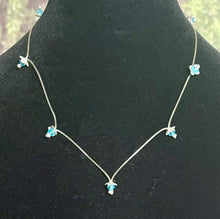 Load image into Gallery viewer, Exclusive Edition Jeweled XTension Turquoise Faceted Crystal Buds on Stretchy Unbreakable Cord Bonus Butterfly Endings