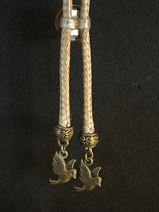 "I" CORD-IT Tan Round Natural Gemstone/LoveDoves