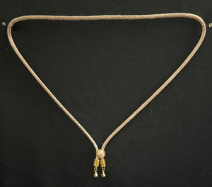 "I" CORD-IT Tan Round Natural Gemstone/Designer Diamond Dangles