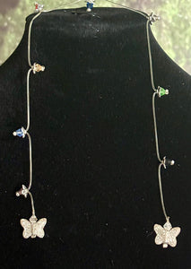Jeweled XTension Exclusive Edition Turquoise Faceted Crystal Buds on Stretchy Unbreakable Cord Bonus Butterfly Endings