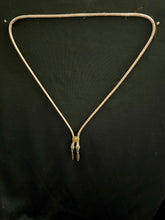 Load image into Gallery viewer, &quot;I&quot; CORD-IT Tan Square Natural Gemstone/Leaves