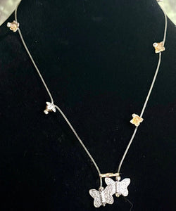 Jeweled XTension Exclusive Edition Golden Faceted Crystal Buds on Stretchy Unbreakable Cord Bonus Butterfly Endings