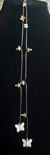 Load image into Gallery viewer, Jeweled XTension Exclusive Edition Brown Faceted Crystal Buds on Stretchy Unbreakable Cord Bonus Butterfly Endings