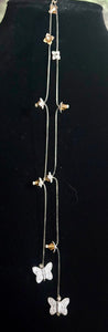 Jeweled XTension Exclusive Edition Brown Faceted Crystal Buds on Stretchy Unbreakable Cord Bonus Butterfly Endings