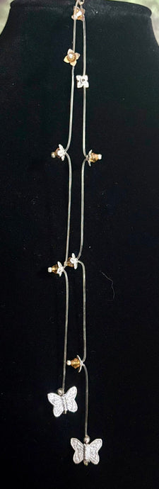 Jeweled XTension Exclusive Edition Brown Faceted Crystal Buds on Stretchy Unbreakable Cord Bonus Butterfly Endings