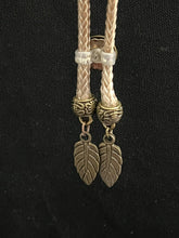 Load image into Gallery viewer, &quot;I&quot; CORD-IT Tan Square Natural Gemstone/Leaves