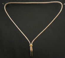Load image into Gallery viewer, &quot;I&quot; CORD-IT Tan Round Natural Stone/Feathers