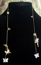Load image into Gallery viewer, Jeweled XTension Exclusive Edition Brown Faceted Crystal Buds on Stretchy Unbreakable Cord Bonus Butterfly Endings