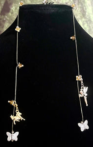 Jeweled XTension Exclusive Edition Brown Faceted Crystal Buds on Stretchy Unbreakable Cord Bonus Butterfly Endings