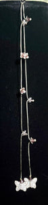 Jeweled XTension Exclusive Edition Brown Faceted Crystal Buds on Stretchy Unbreakable Cord Bonus Butterfly Endings