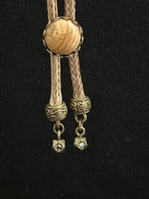 Load image into Gallery viewer, &quot;I&quot; CORD-IT Tan Round Natural Gemstone/Designer Dangles