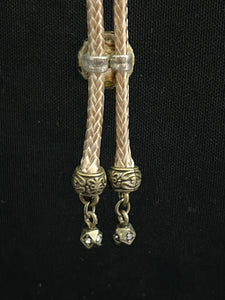 "I" CORD-IT Tan Round Natural Gemstone/Designer Dangles