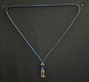 "I" CORD-IT Blue Round Natural Gemstone Composite/Designer Discs