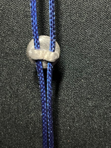 "I" CORD-IT Blue Round Natural Gemstone /Crystal Diamond Dangles