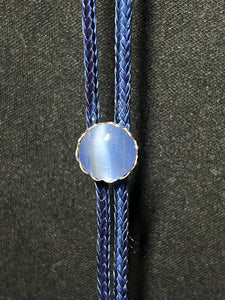 "I" CORD-IT Extra Long Blue Round Natural Stone/StarFish