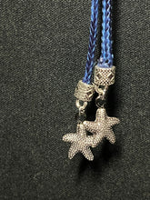 Load image into Gallery viewer, &quot;I&quot; CORD-IT Extra Long Blue Round Natural Stone/StarFish