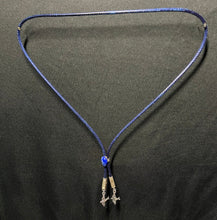 Load image into Gallery viewer, &quot;I&quot; CORD-IT Blue Teardrop Natural Gemstone/LoveBirds
