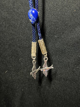 Load image into Gallery viewer, &quot;I&quot; CORD-IT Blue Teardrop Natural Gemstone/LoveBirds