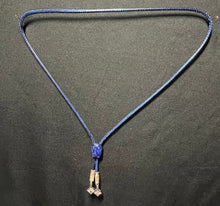 Load image into Gallery viewer, &quot;I&quot; CORD-IT Blue Faceted Natural Gemstone/Crystal Diamond Dangles