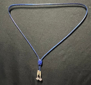 "I" CORD-IT Blue Faceted Natural Gemstone/Crystal Diamond Dangles