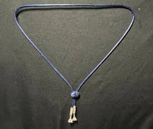 Load image into Gallery viewer, &quot;I&quot; CORD-IT Blue Oval Natural Gemstone/Crystal Pyramid Dangles