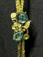 Load image into Gallery viewer, &quot;I&quot; CORD-IT Olive Green Rectangular Art Deco/Crystal Hearts