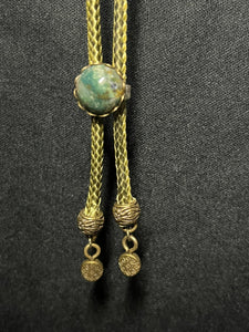 "I" CORD-IT Olive Green Round Natural Gemstone/Designer Discs