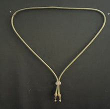 Load image into Gallery viewer, &quot;I&quot; CORD-IT Olive Green Faceted Misty Glass Bead/Designer Crystal Dangles