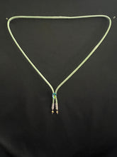 Load image into Gallery viewer, CORDIAL TIE Green CTG2 Aurora Green Synthetic Crystal