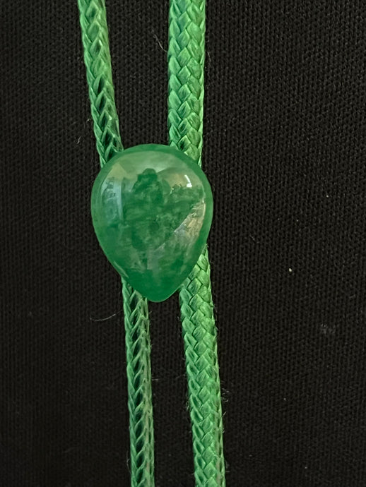 CORDIAL TIE Green CTG10 Teardrop Genuine Gemstone