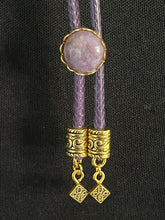 Load image into Gallery viewer, CORDIAL TIE Aubergine CTA1 Round Genuine Gemstone