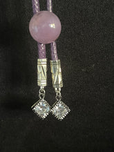 Load image into Gallery viewer, CORDIAL TIE Aubergine CTA2 Round Genuine Gemstone