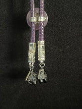 Load image into Gallery viewer, CORDIAL TIE Aubergine CTA2 Round Genuine Gemstone